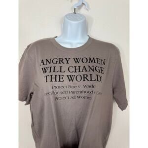 Angry Women Will Change The World Feminist Graphic Tee Medium